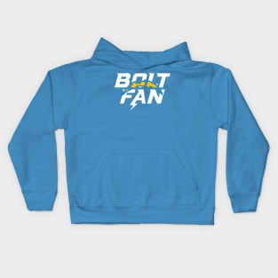 bolt fan for los angels Kids Hoodie